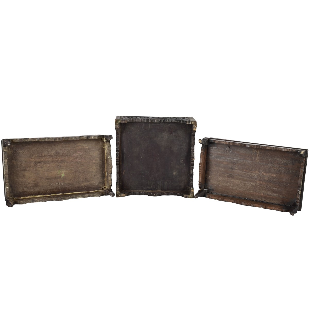 Antique Asian Carved Wood Stands