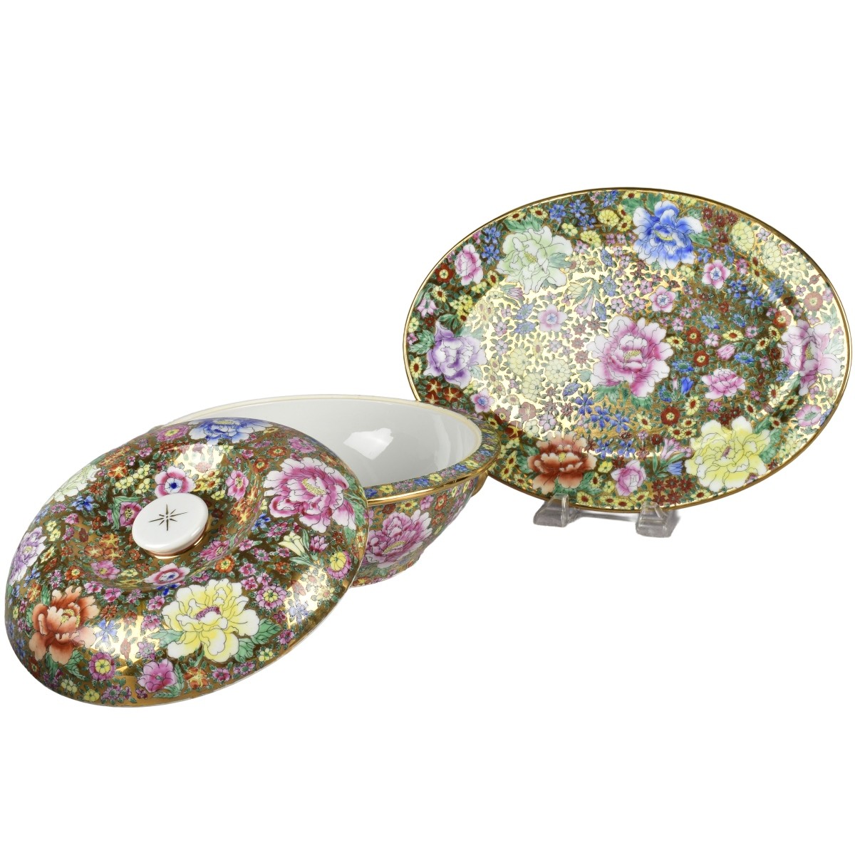 Vintage Chinese Floral Dinnerware
