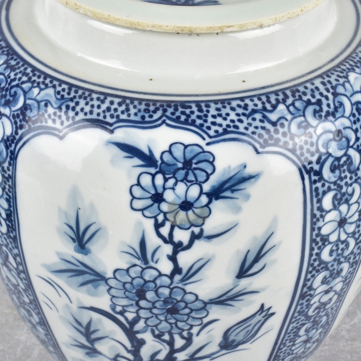 Vintage Chinese Blue and White Porcelain Jars