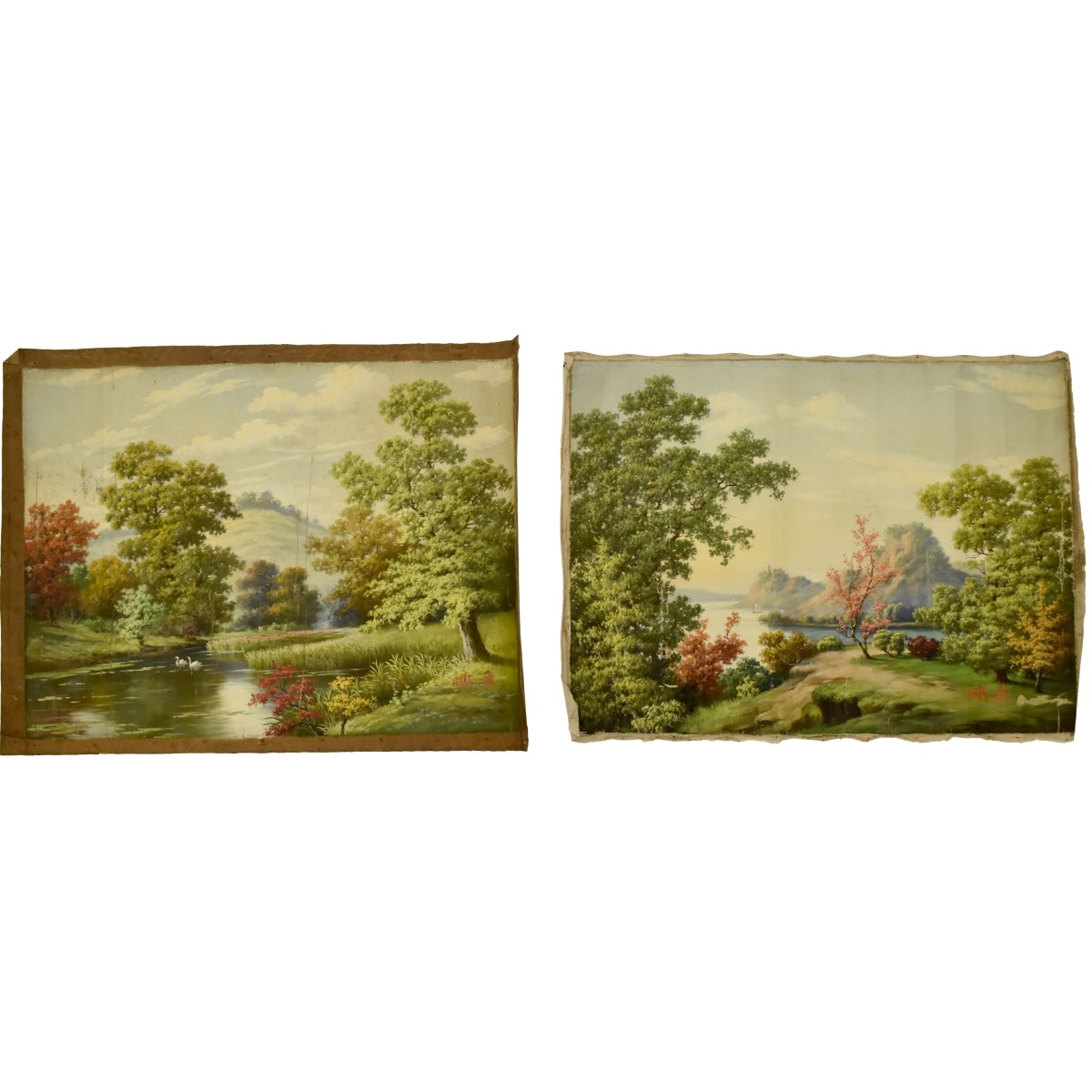 Antique Japanese Landscape Paintings