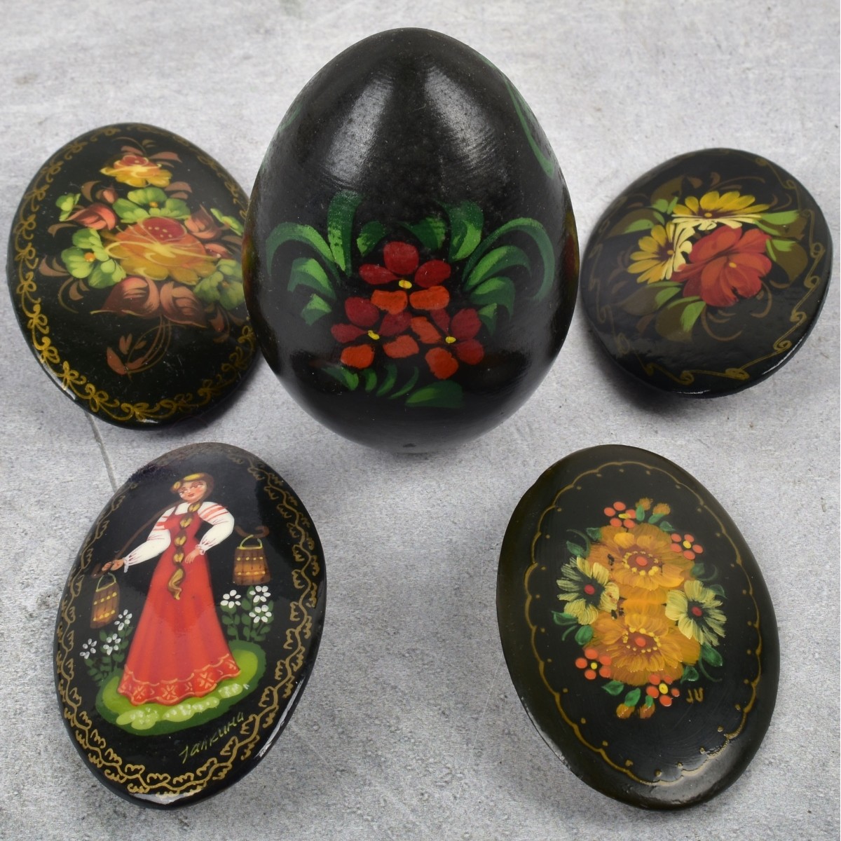 Russian Lacquer Paper Mache Items