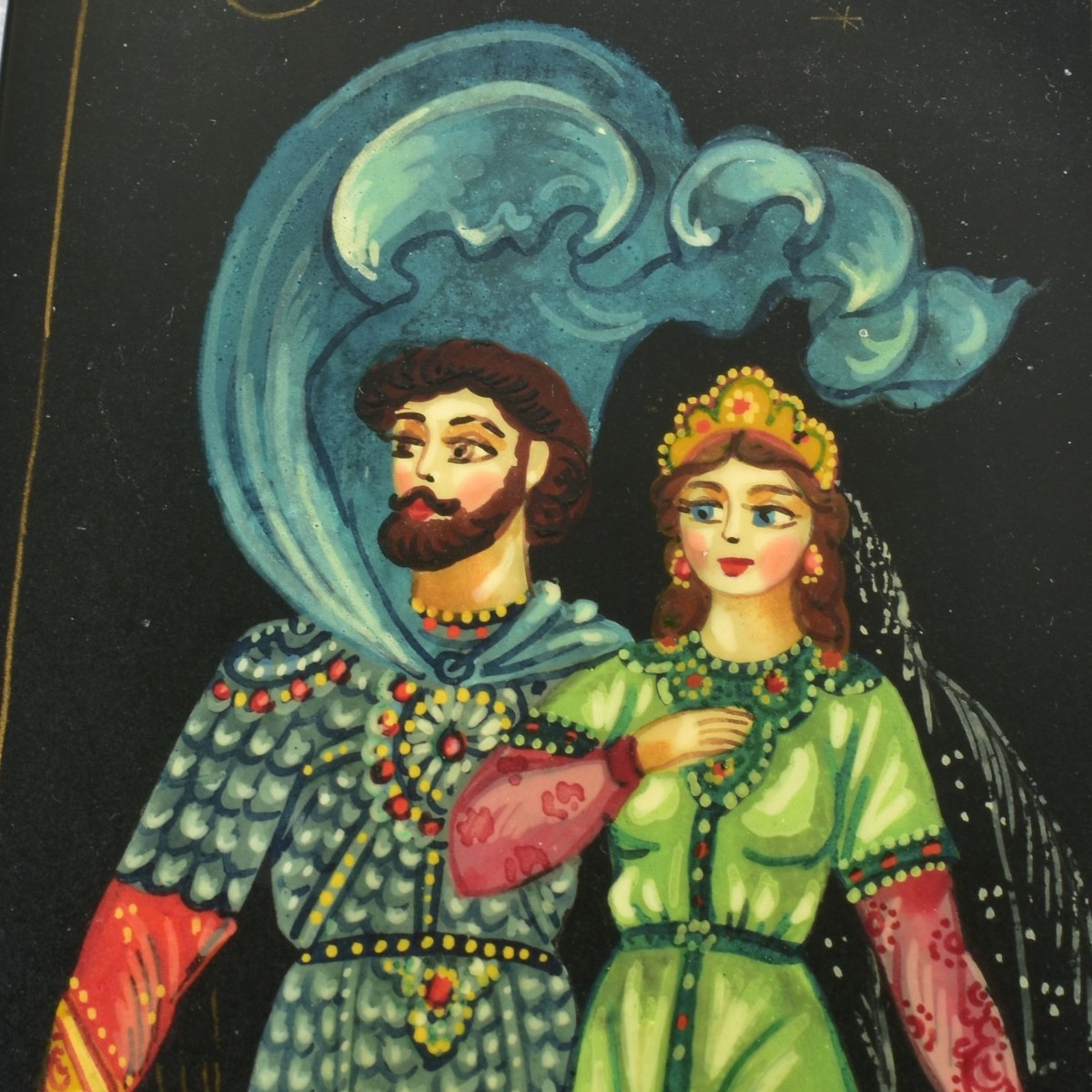 Vintage Collection of Russian Paper Mache Boxes
