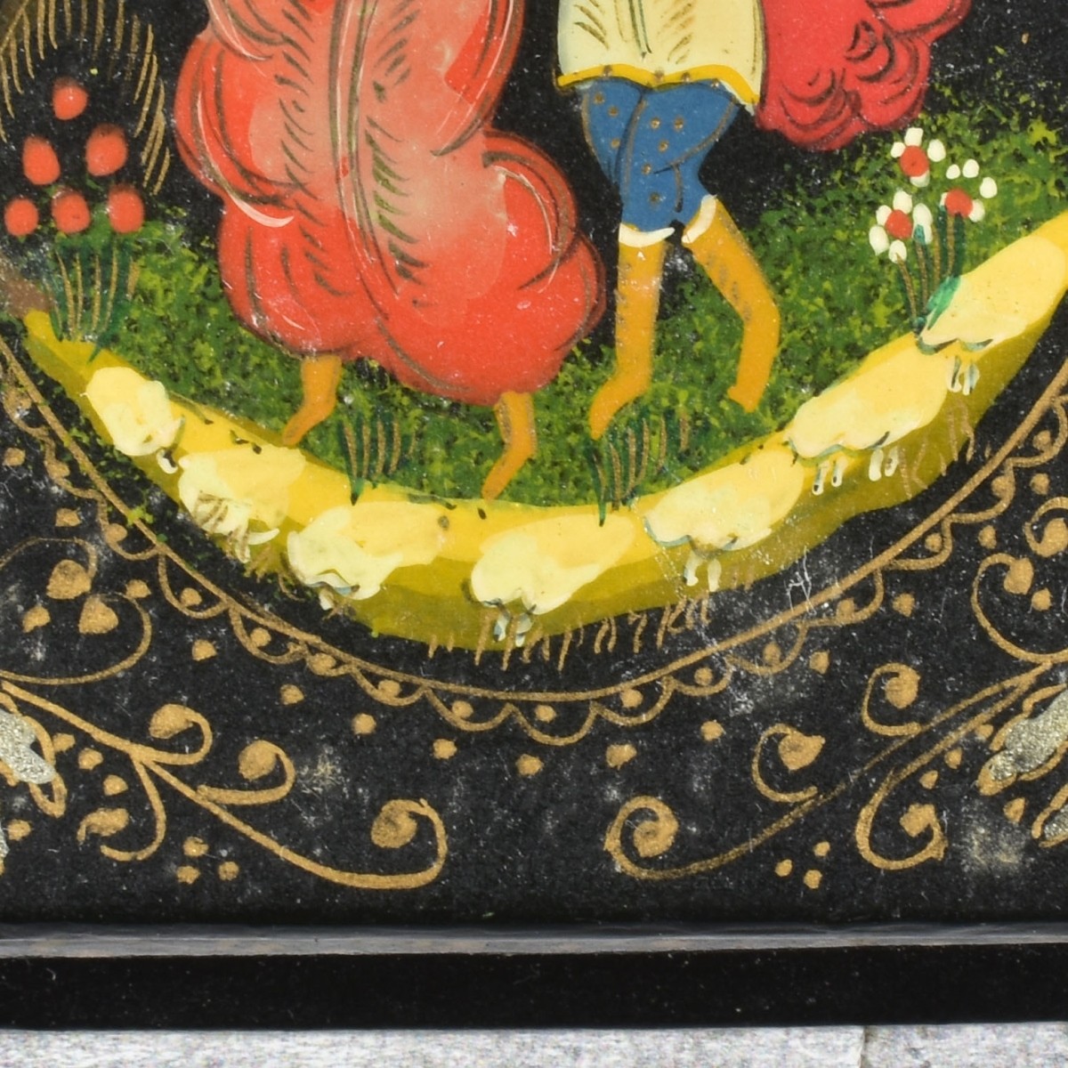 Vintage Collection of Russian Paper Mache Boxes