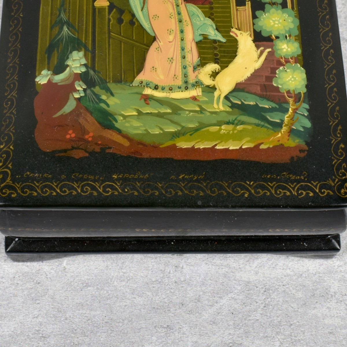 Vintage Collection of Russian Paper Mache Boxes