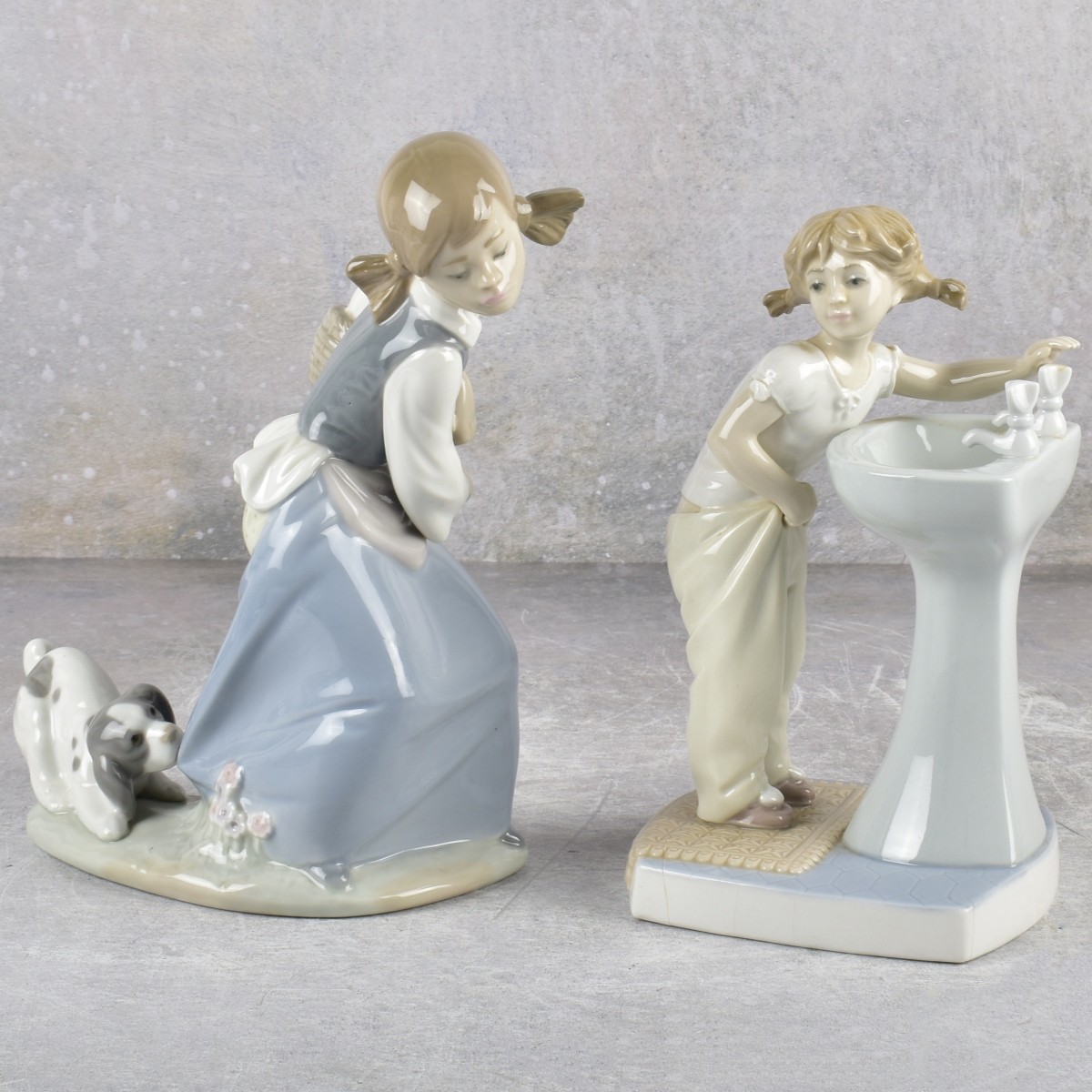 Lladro Spain Gloss Porcelain Sculptures