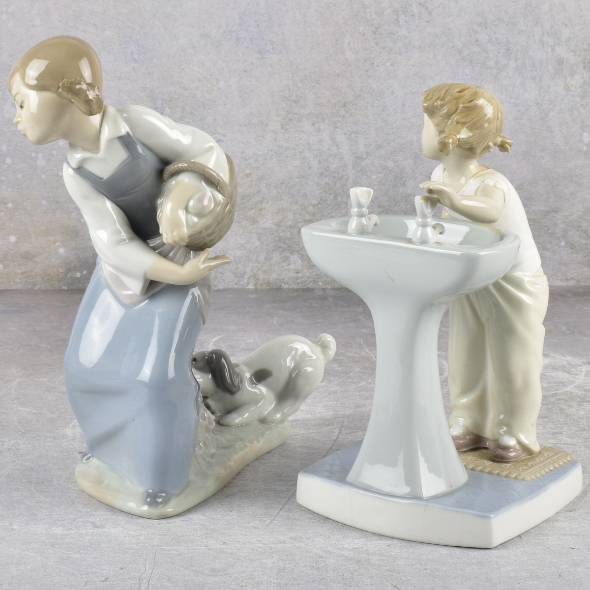 Lladro Spain Gloss Porcelain Sculptures