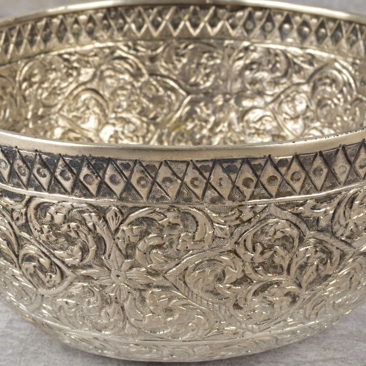 Burmese Silver Repousse Bowls