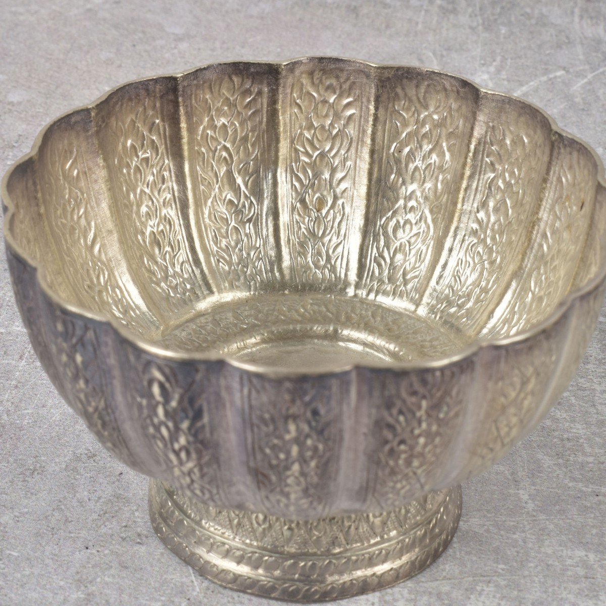 Burmese Silver Repousse Bowls
