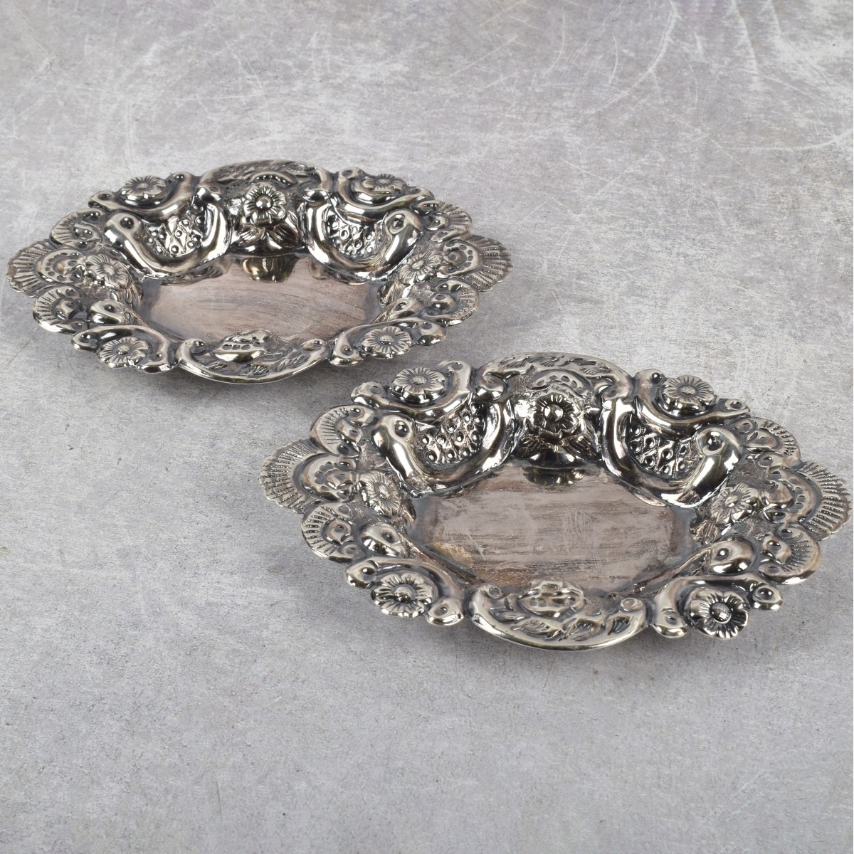 Burmese Silver Repousse Pieces