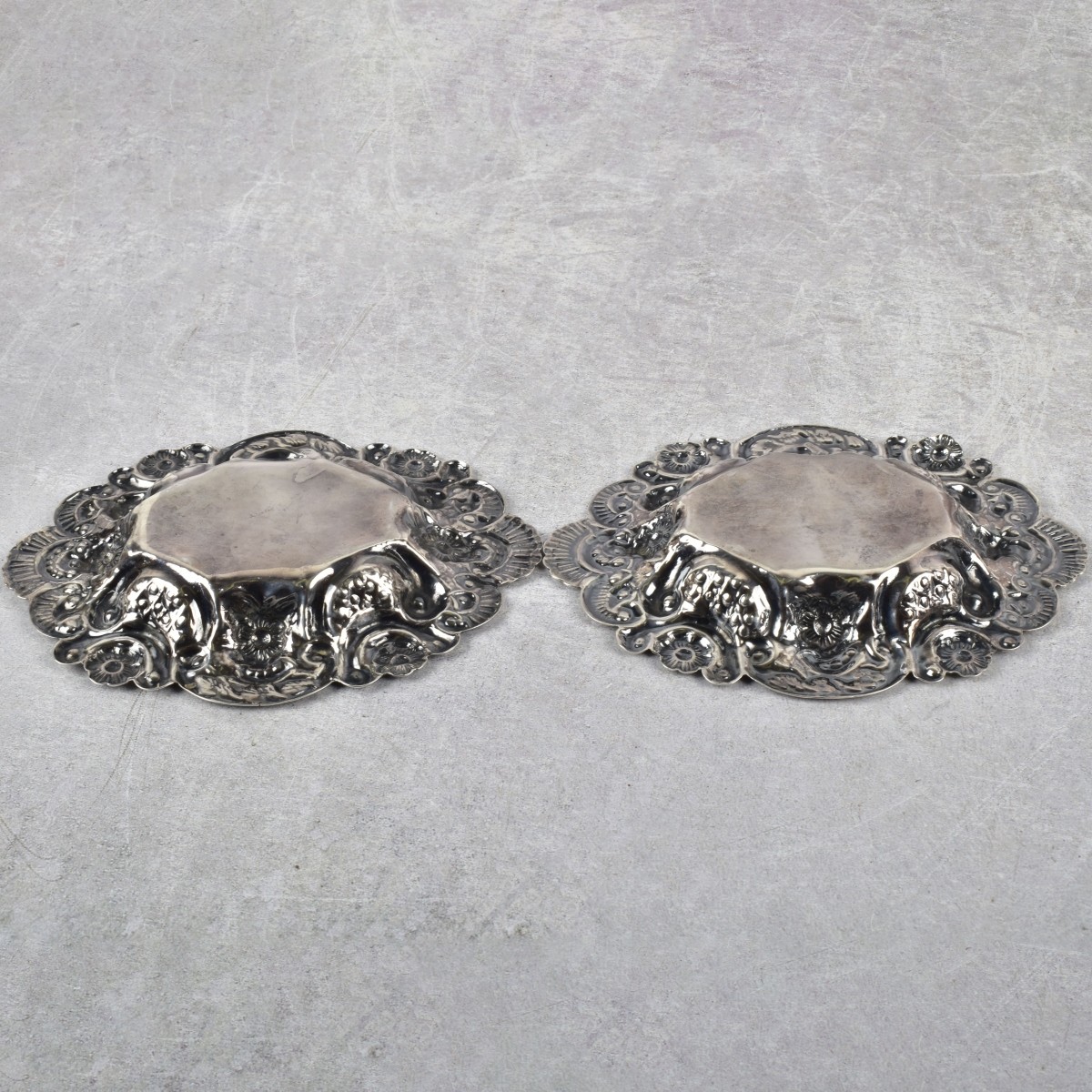 Burmese Silver Repousse Pieces