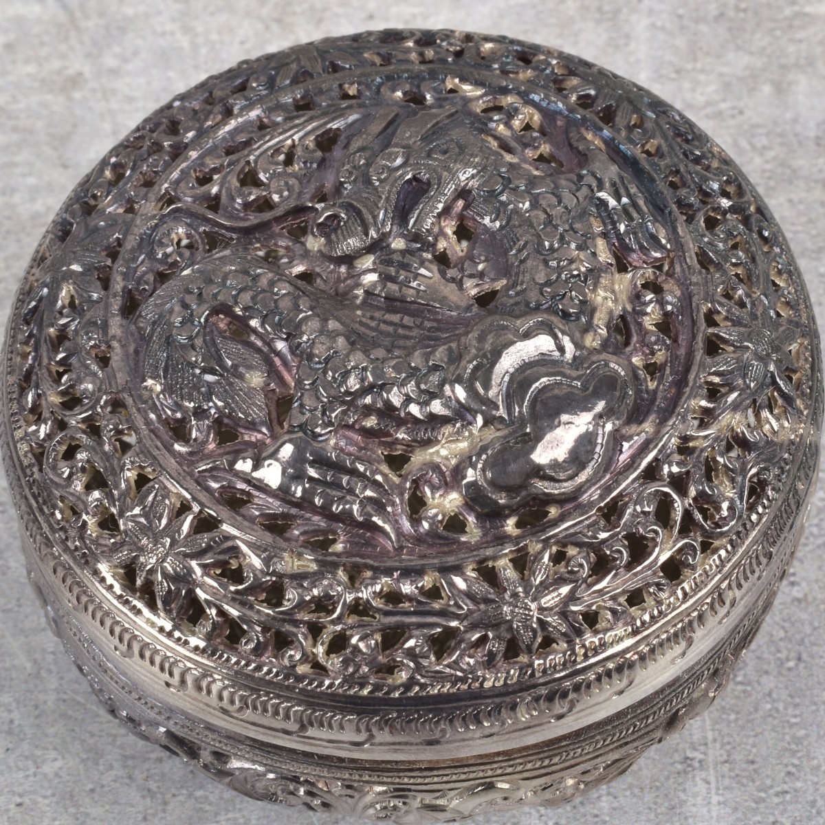 Burmese Repousse Silver Boxes