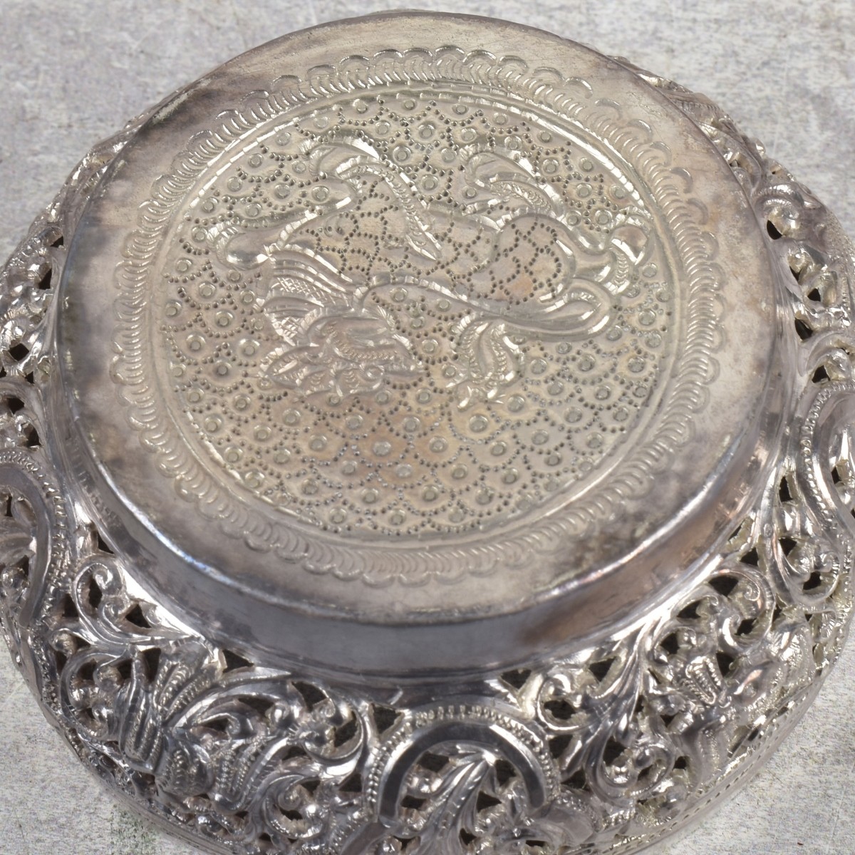 Burmese Repousse Silver Boxes