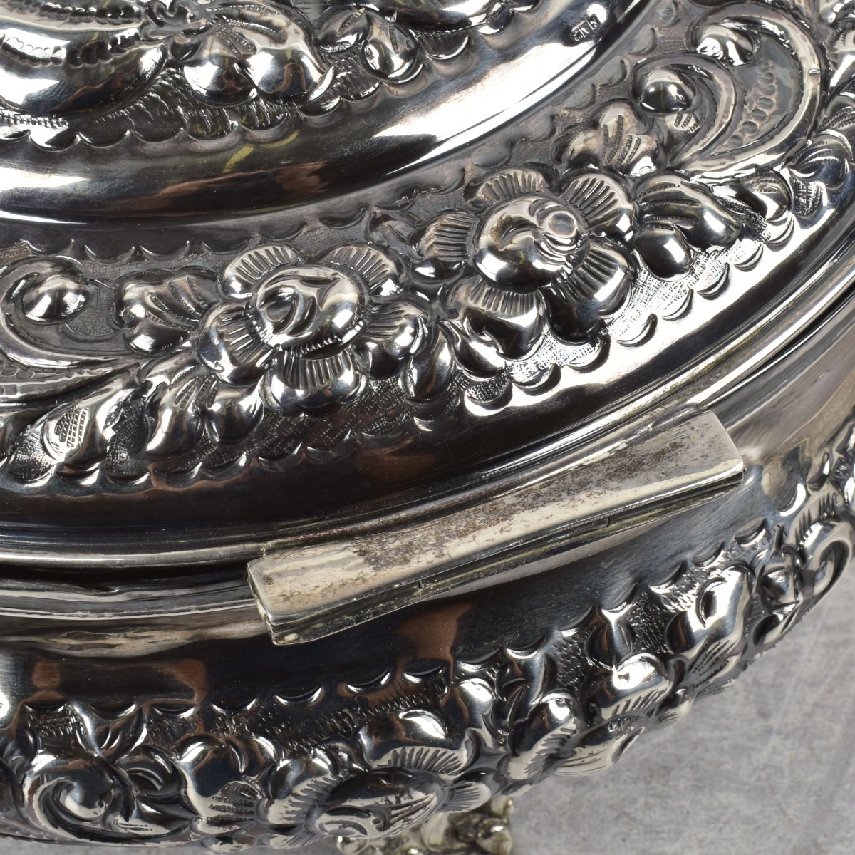 Burmese Repousse Silver Box