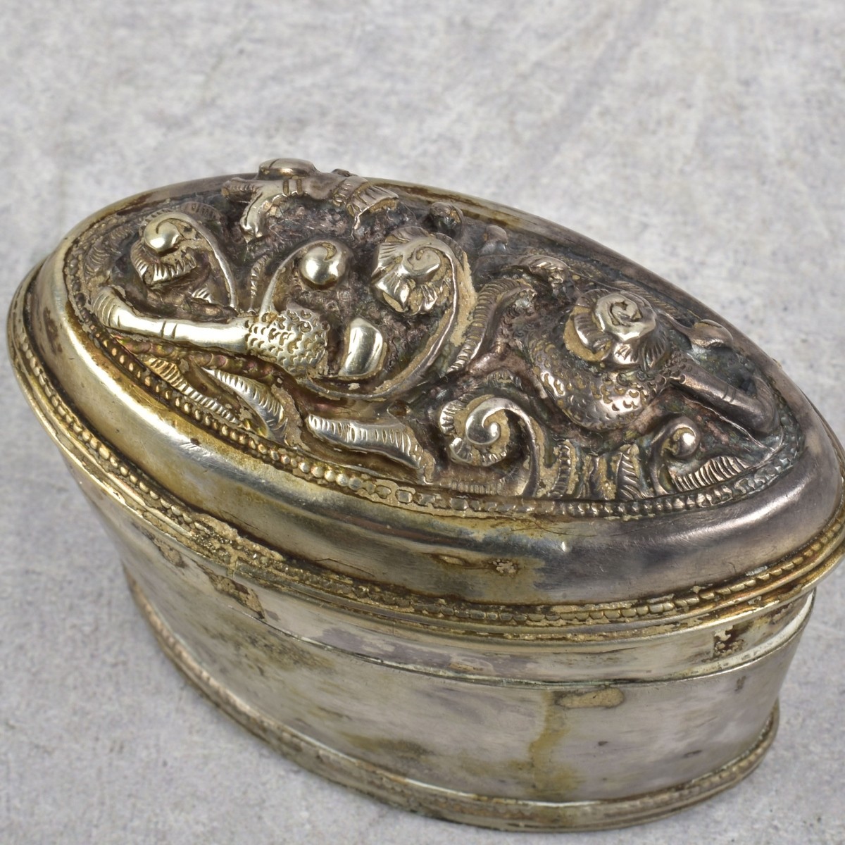 Burmese Repousse Silver Boxes