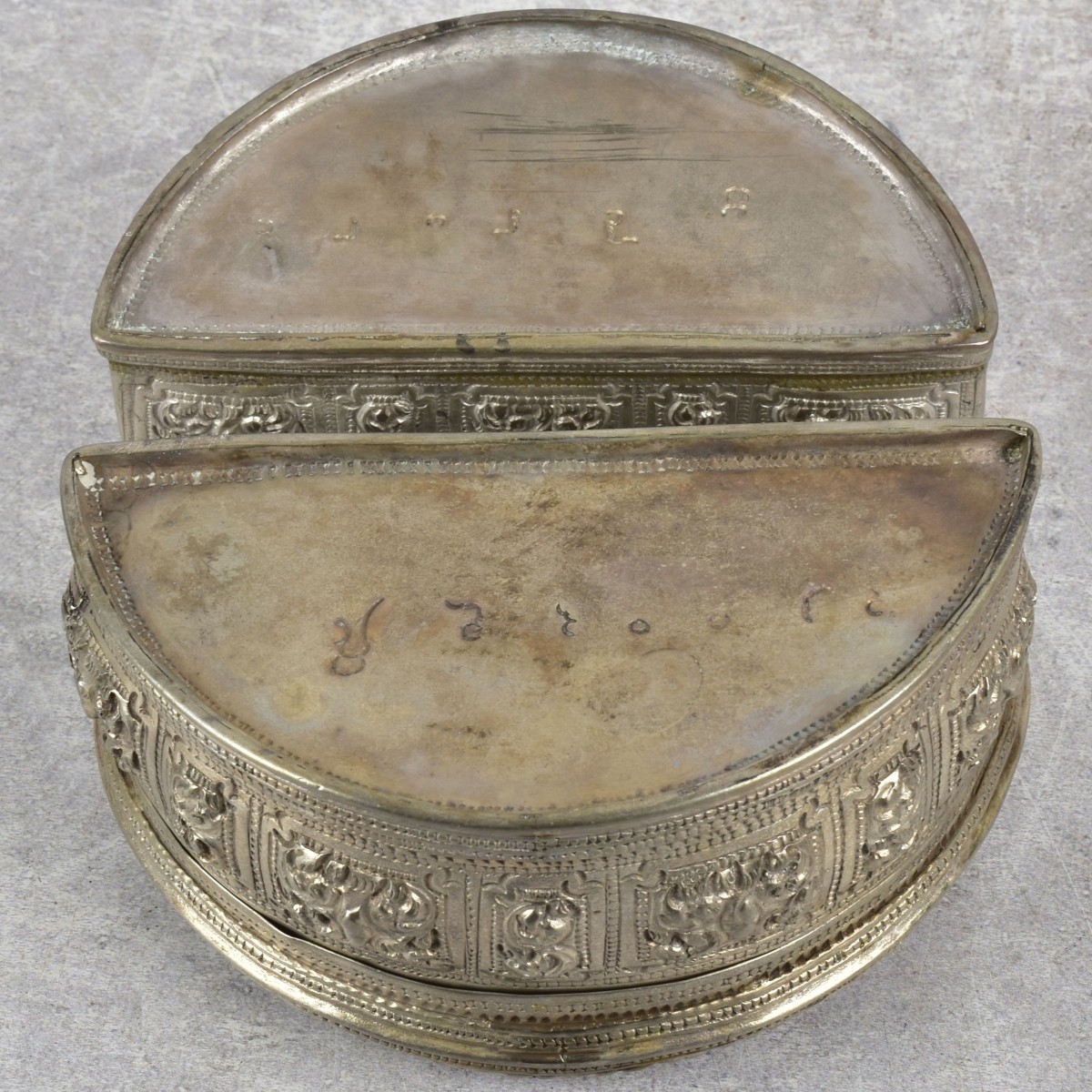 Burmese Repousse Silver Boxes