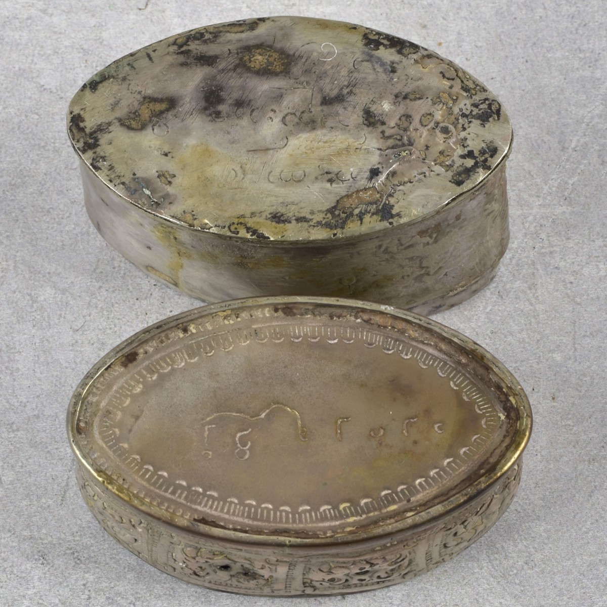 Burmese Repousse Silver Boxes