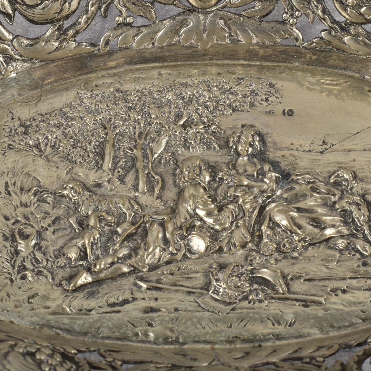19th Century German 800 Silver Basket