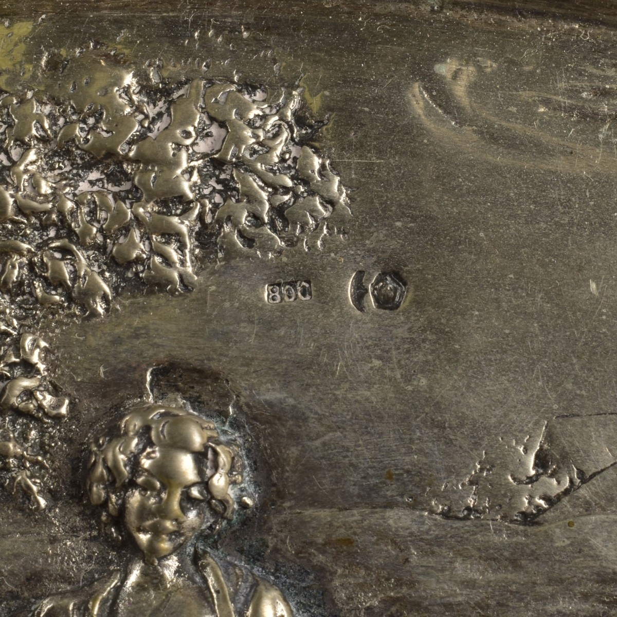 19th Century German 800 Silver Basket
