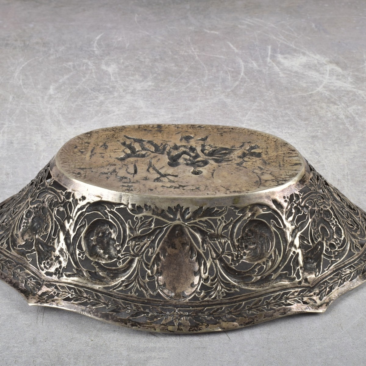 19th Century German 800 Silver Basket