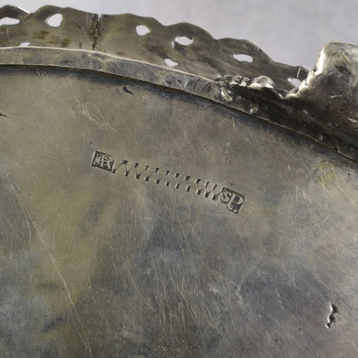 19th Century German 800 Silver Basket