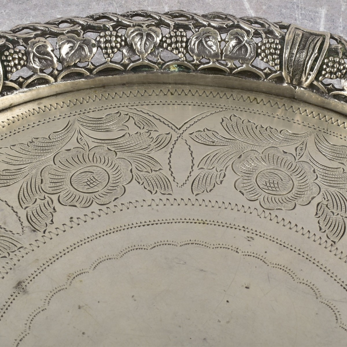 19th Century German 800 Silver Basket