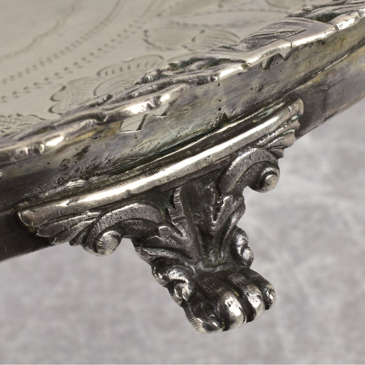 19th Century German 800 Silver Basket