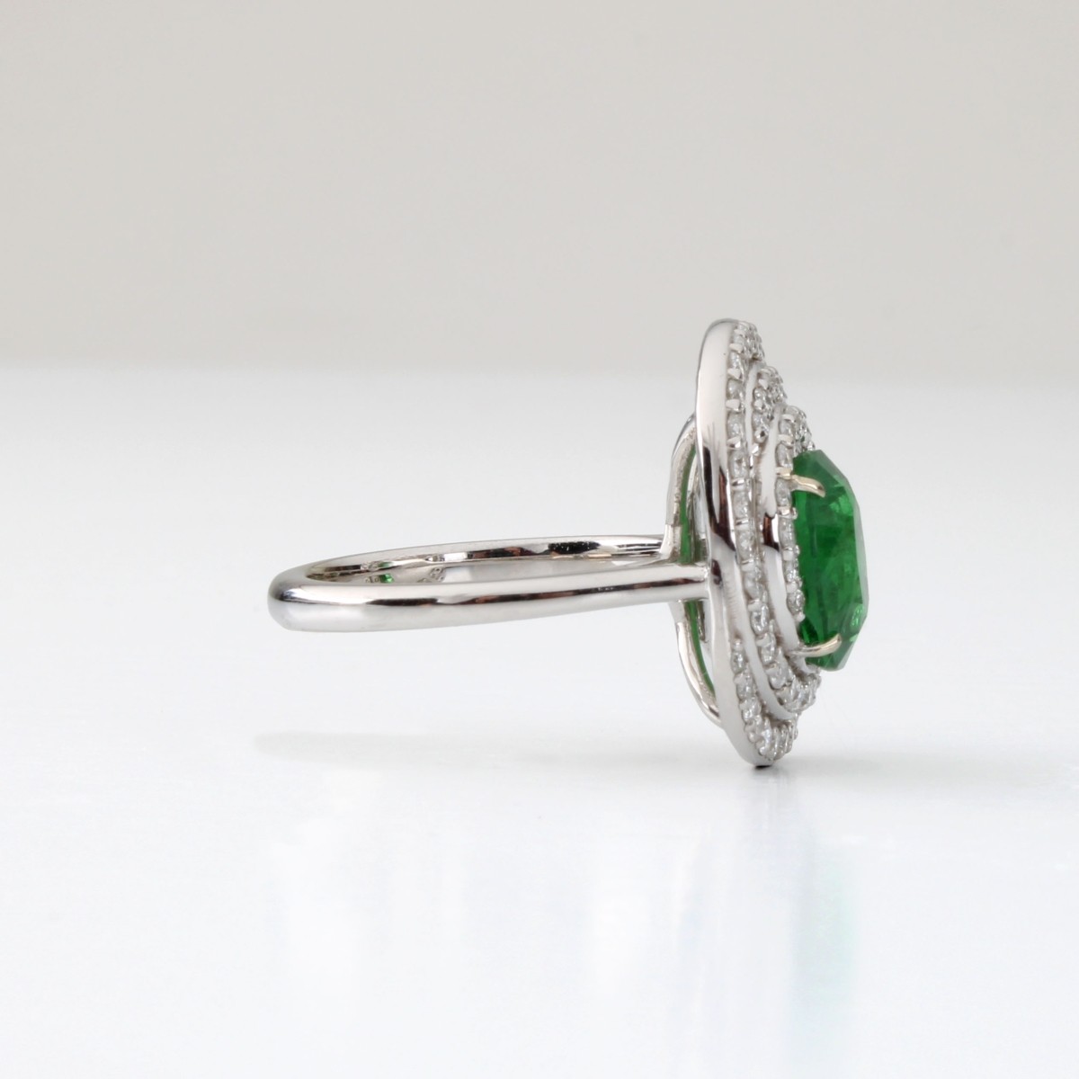 GIA Tsavorite, Diamond and 14K Ring