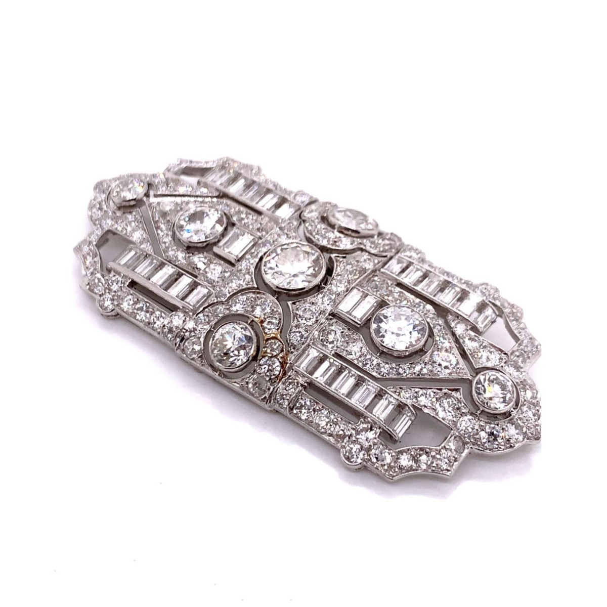 Art Deco Diamond and Platinum Brooch