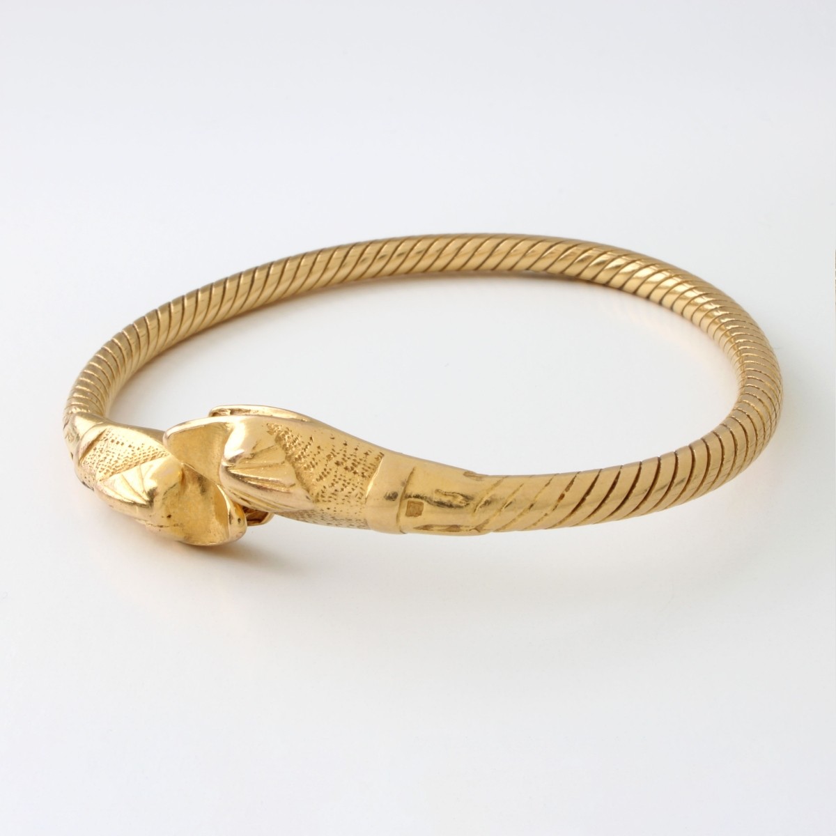 18K Cuff Bangle Bracelet
