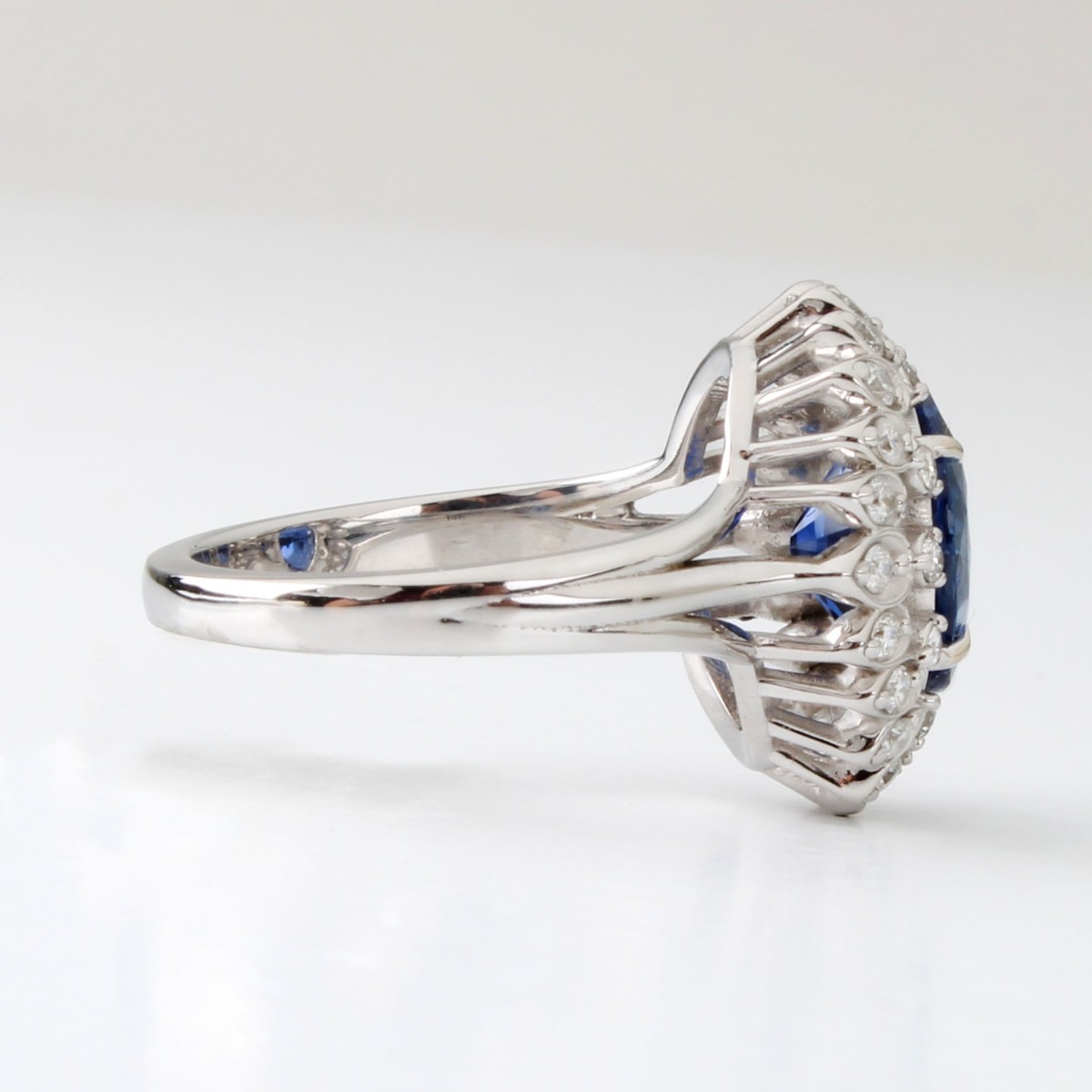 GIA Sapphire, Diamond and 14K Ring
