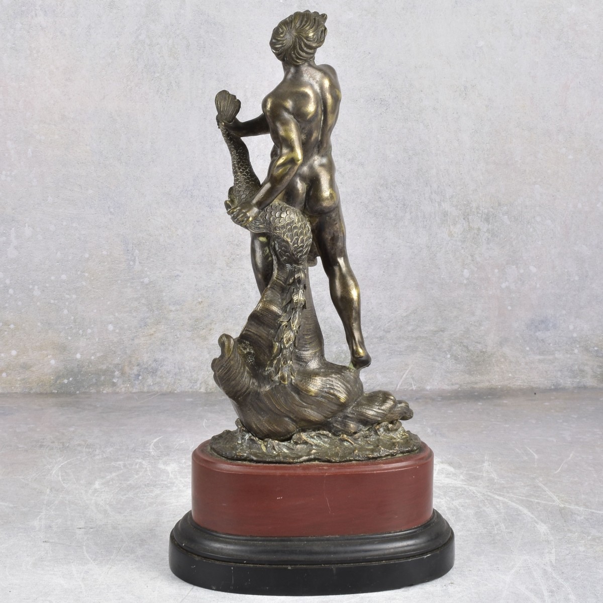 Antique Bronze Sculpture of Poseidon or Neptune