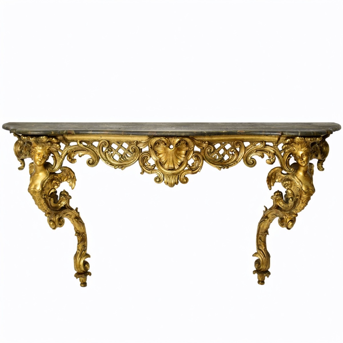 Late 19th Century Gilt Wood Console