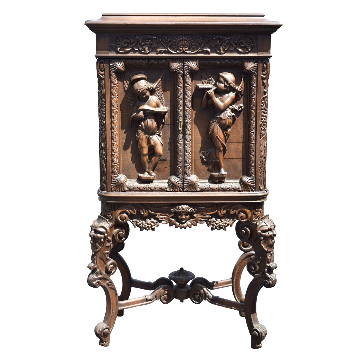 Vintage Carved Renaissance Revival Cabinet