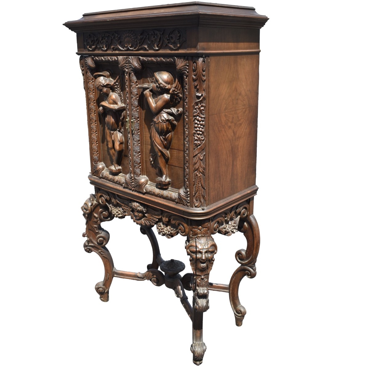 Vintage Carved Renaissance Revival Cabinet