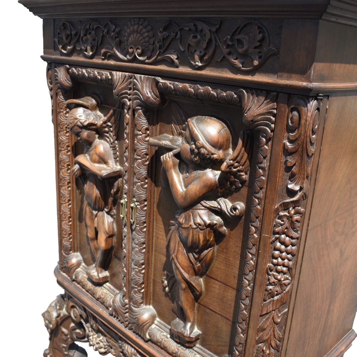 Vintage Carved Renaissance Revival Cabinet