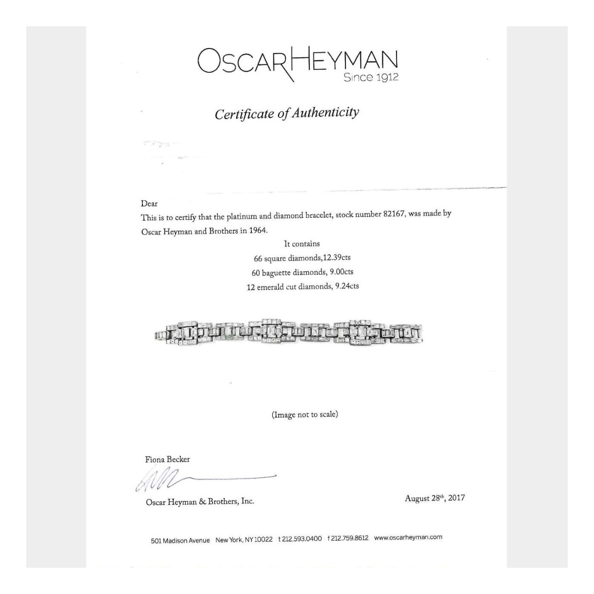 Oscar Heyman Diamond Bracelet