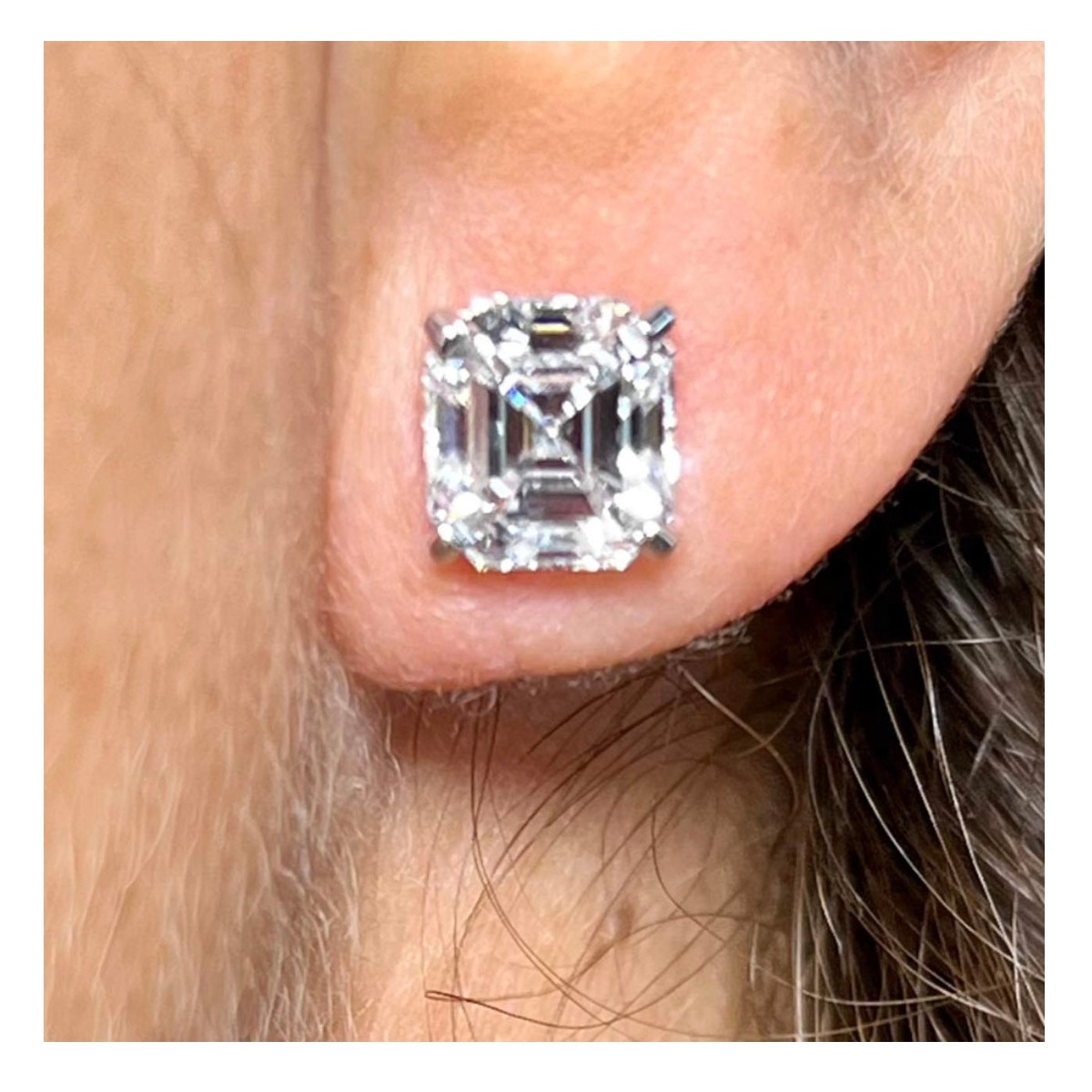 GIA Diamond and 14K Ear Studs