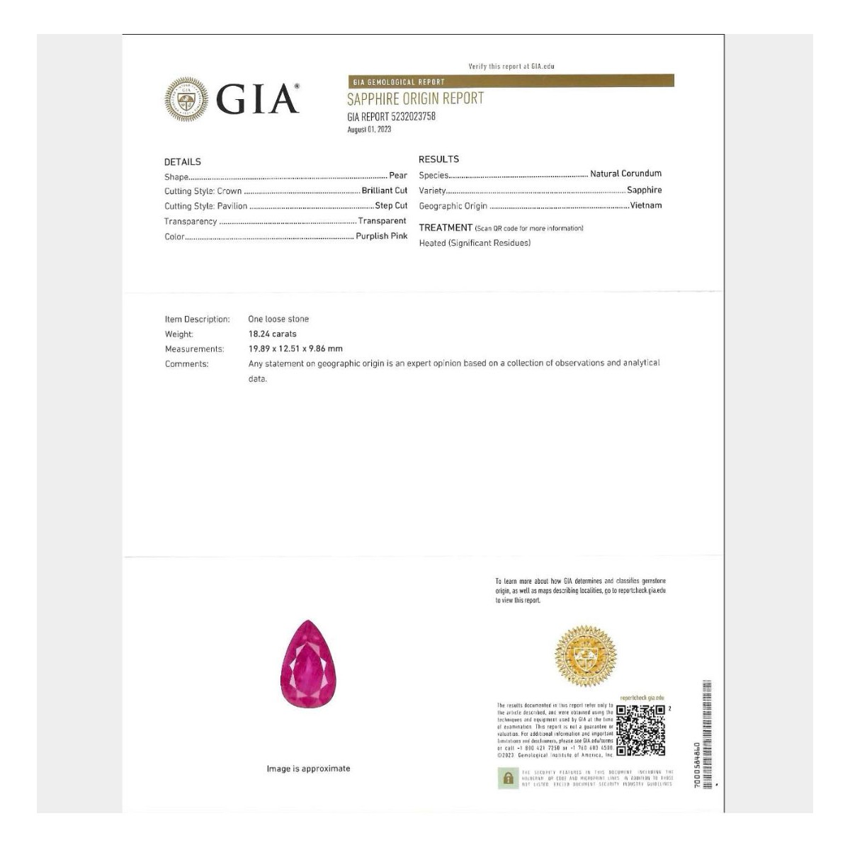 GIA Sapphire, Ruby and Diamond Necklace