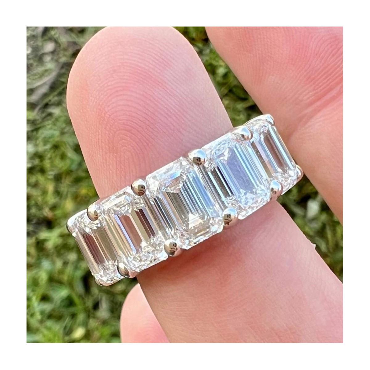 GIA Diamond and Platinum Ring