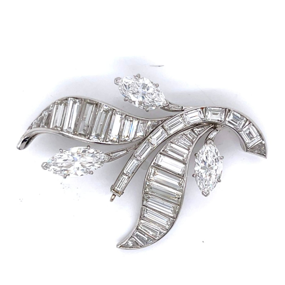 VCA Diamond and Platinum Brooch