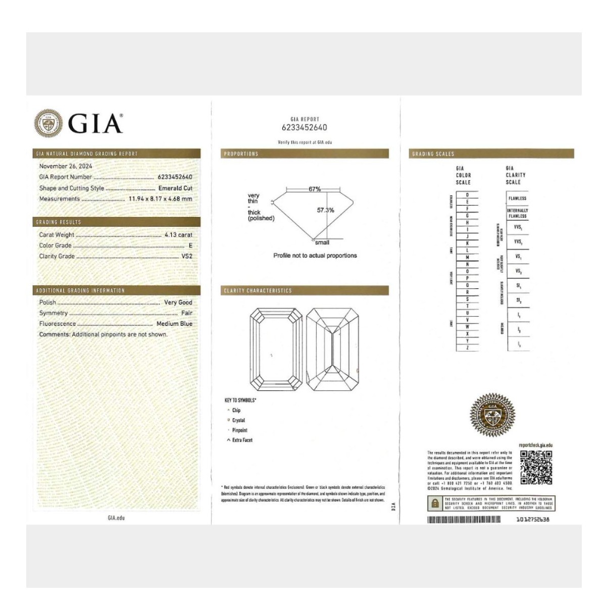 GIA Diamond and Platinum Ring