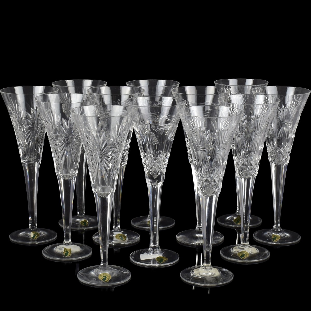 Waterford Cut Crystal Millenium Flutes