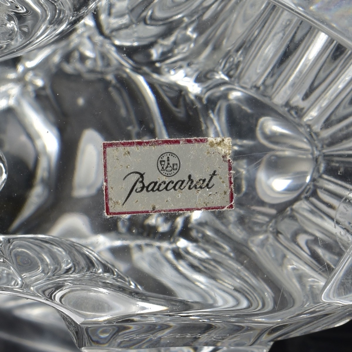 Baccarat France Crystal Standing Eagle Sculpture