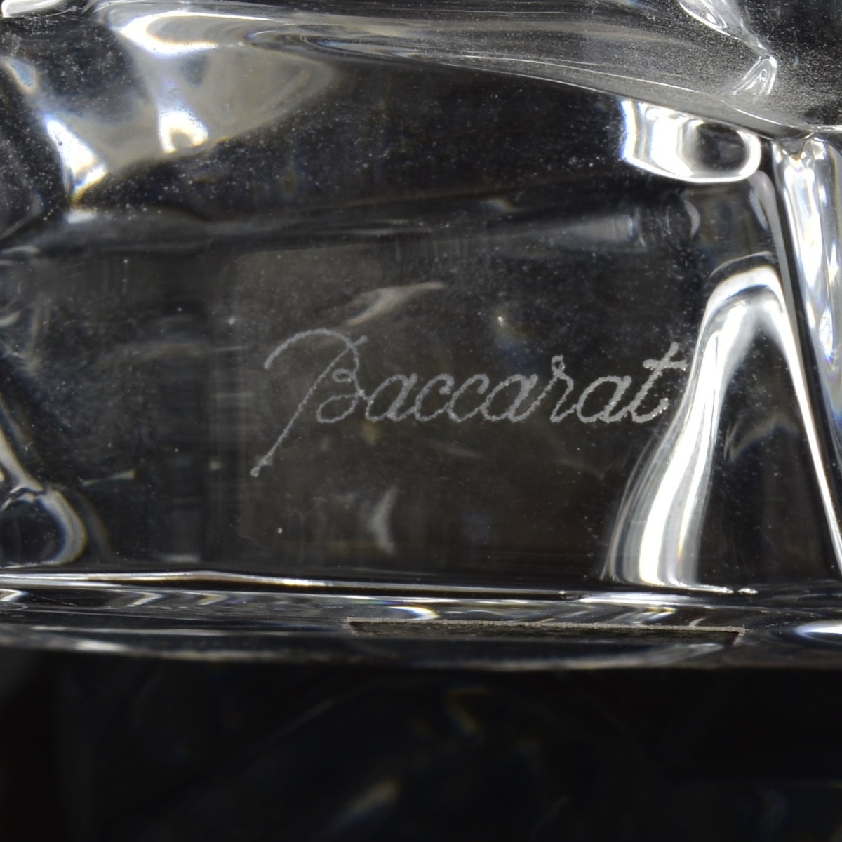 Baccarat France Crystal Standing Eagle Sculpture