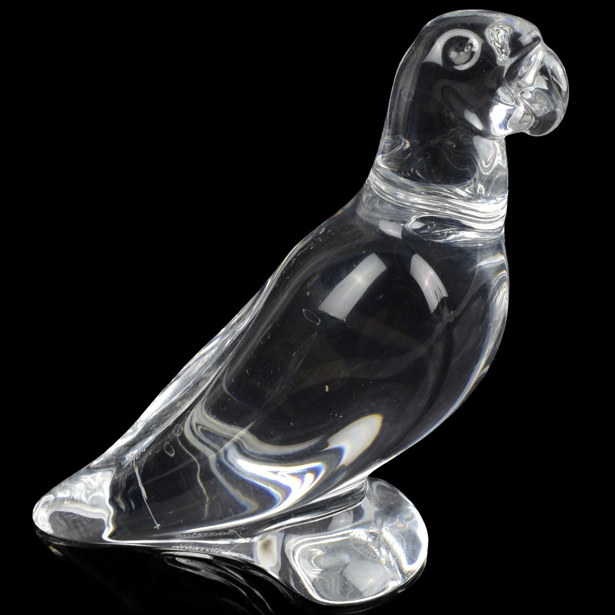Two Baccarat Crystal Sculptures