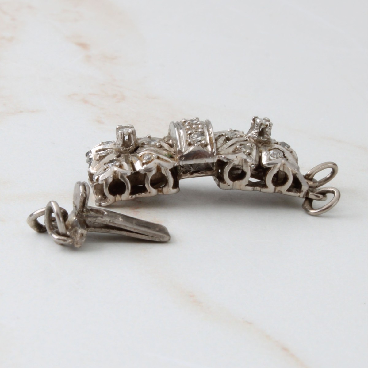 Diamond and 14K Clasp