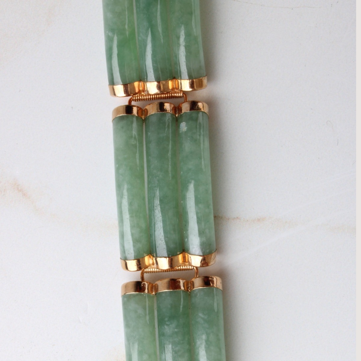 Jade and 14K Bracelet