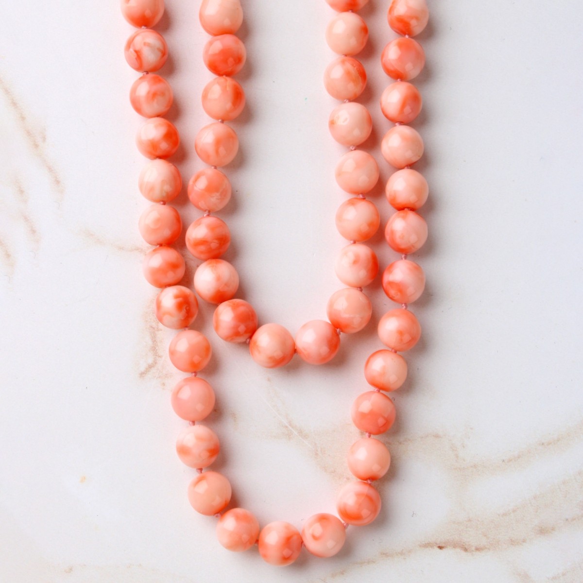 Coral Bead Necklace