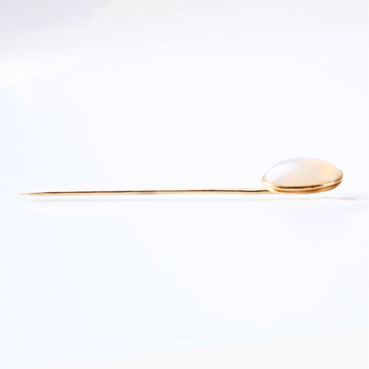 Opal and 14K Stickpin