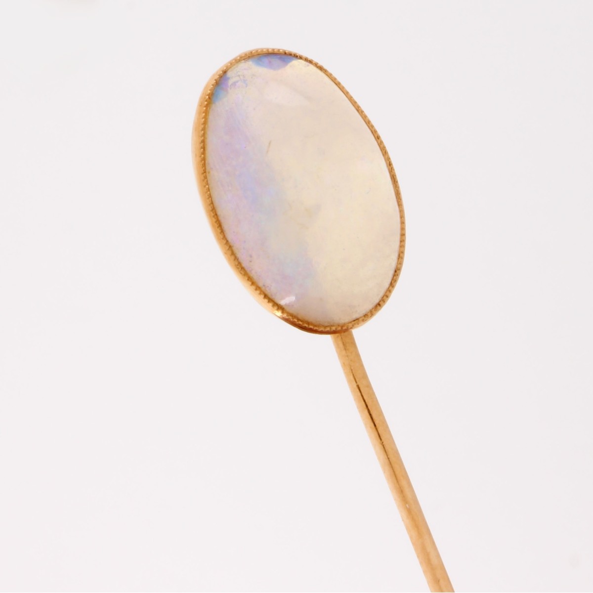Opal and 14K Stickpin